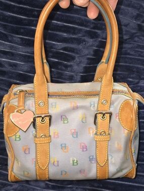 Dooney & Bourke Y2K Multicolor Barrel Bag “It Bag” Mini Satchel Vintage